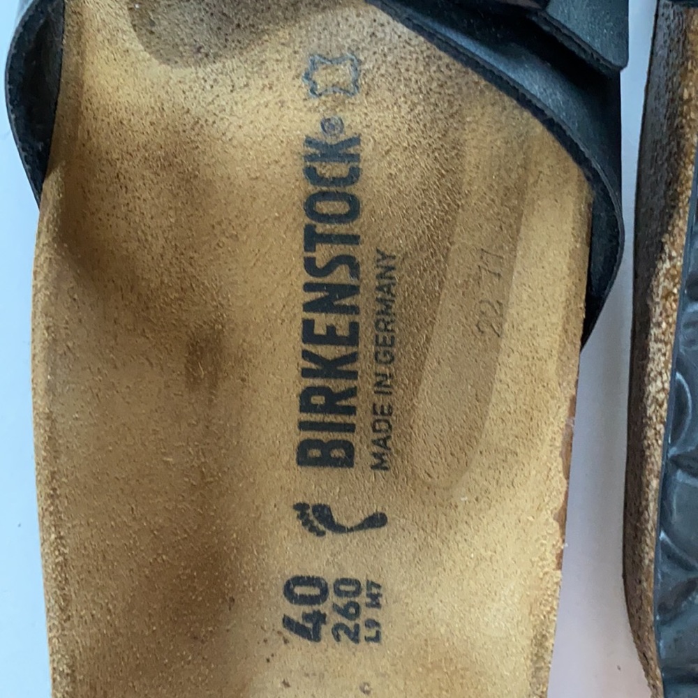 Birkenstock Black Single Strap Sandals - Picture 3 of 5